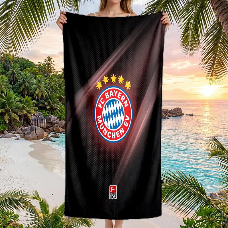 Asciugamano da Spiaggia Bayern Monaco Asciugatura Rapida Microfibra Assorbente Portatile da Viaggio Asciugamano da Nuoto