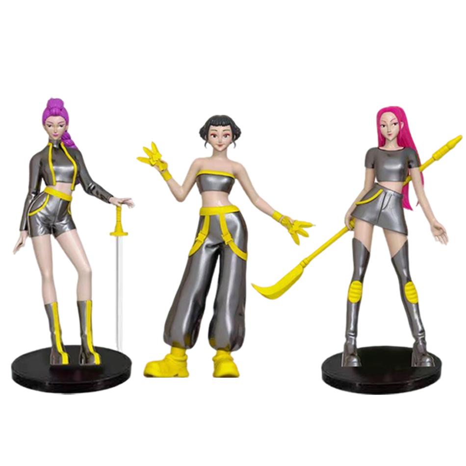 NEW 9pcs/set Kpop Demon Hunters Figure Model Toy Cartoon Gaming Peripherals Desk Decoration Collection Figures Model Toy Gift