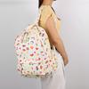 Girls Teenage Canvas Floral Print Backpack with Laptop Compartment Women School Bookbag Travel Knapsack Sweet Casual Daypack