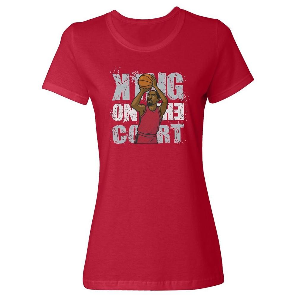 Durant King On The Court Tribute - Houston Fans Ladies Crewneck T-Shirt Unisex T-Shirt XXXL