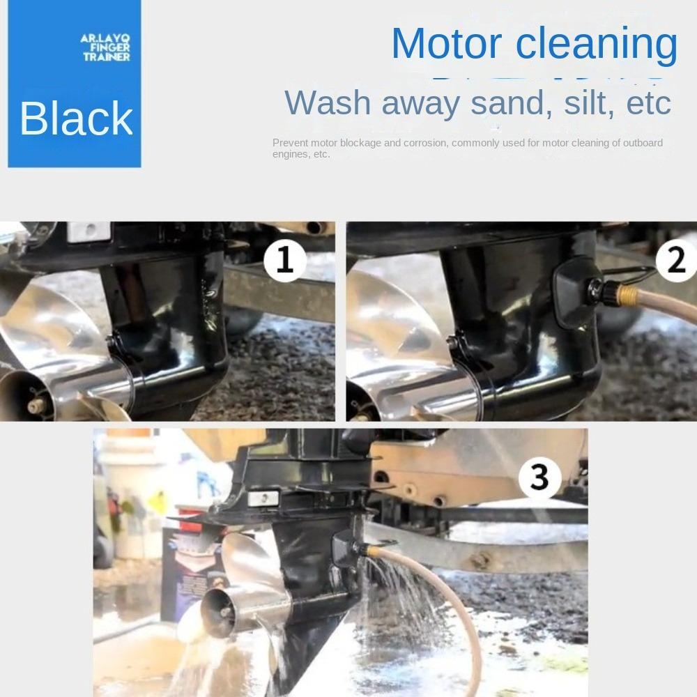 Universal Boat Outboard Motor Water Flusher Dual Feed Motor Ear Muff Cups Boat Outboard Motor Cleaner Large Round Rectangular