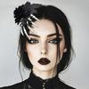 Themed Black Halloween Hair Accessory Secure Hair Grip Design For Cosplay Gothic Fashion And Special Occasion