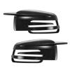 X AUTOHAUX Gloss Black Pair of Rearview Driver and Passenger Side Mirror Cover Caps for and Replacement Exterior Decorative Trim Mirror Guard Covers