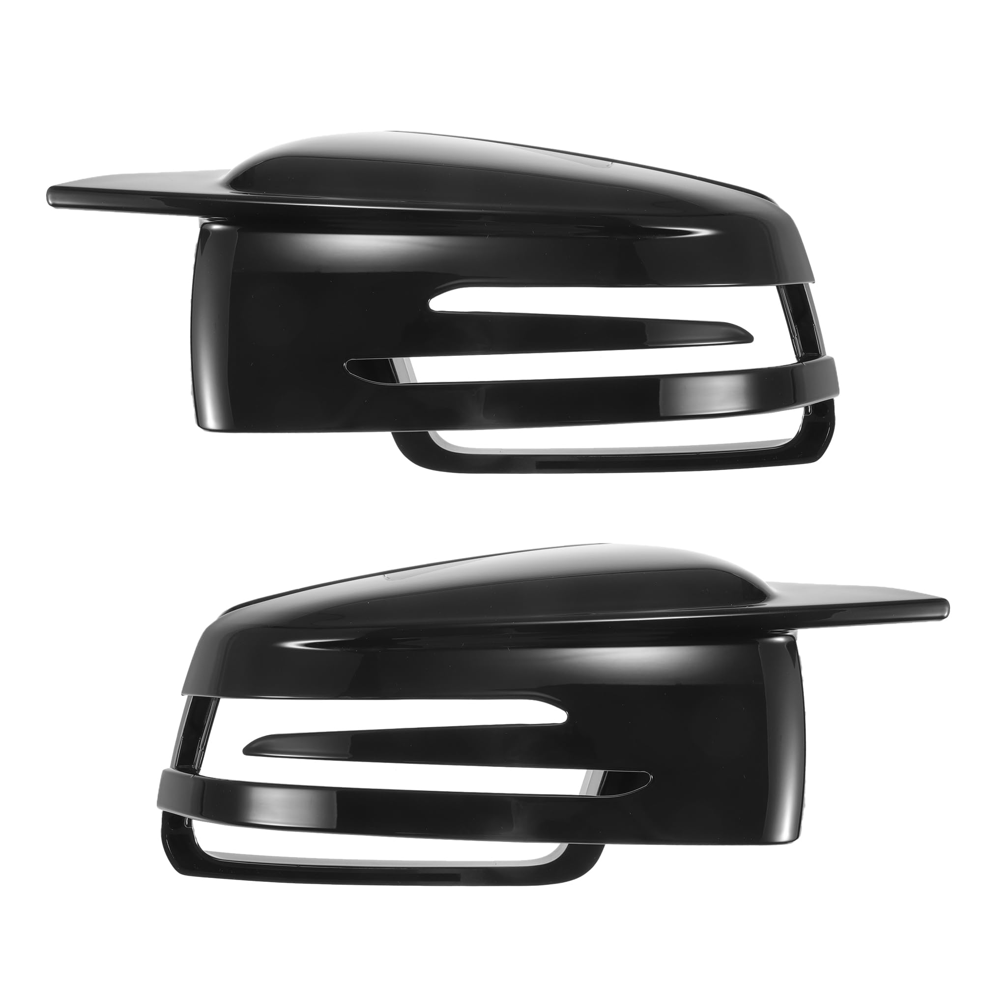 

X AUTOHAUX Глянцево-черные колпаки зеркал заднего вида со стороны водителя и пассажира, пара, для и Замена, Внешняя декоративная накладка, Защитные крышки зеркал