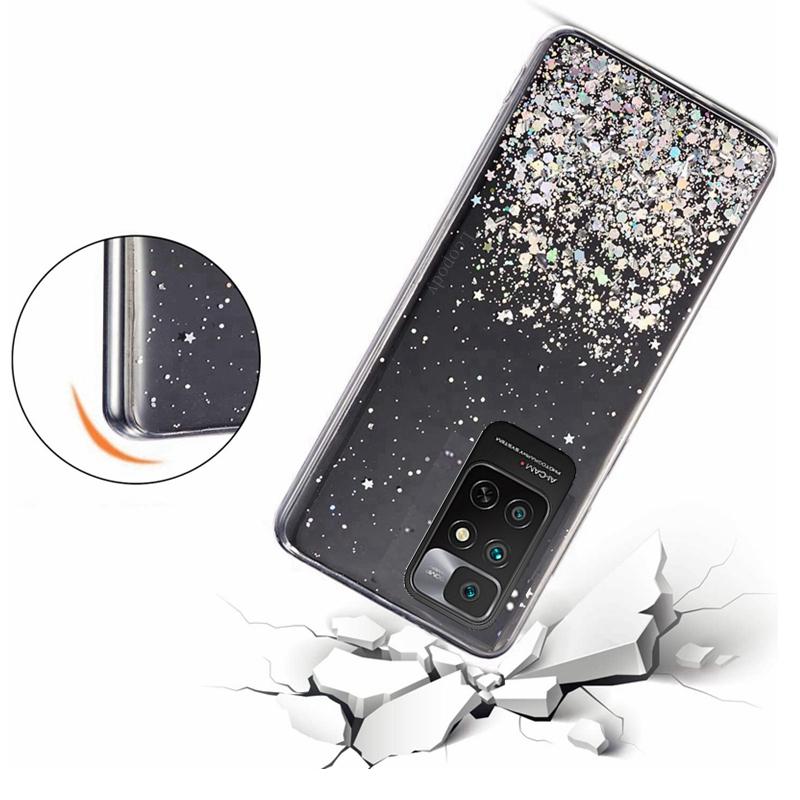 Bling Glitter Phone Case For Xiaomi Redmi Note 11 Pro 11s Global Phone Cover for Xiomi Red Mi Note11 11pro Protective Back Case