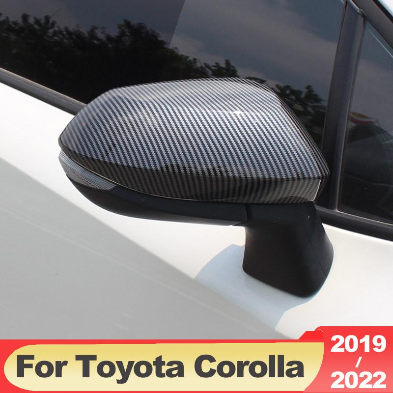 ABS-Kohlefaser-Auto-Rückansicht-Seitenspiegel-Abdeckungs-Kasten-Schale-Trimmt für Toyota Corolla E210 2022 12. Zubehör