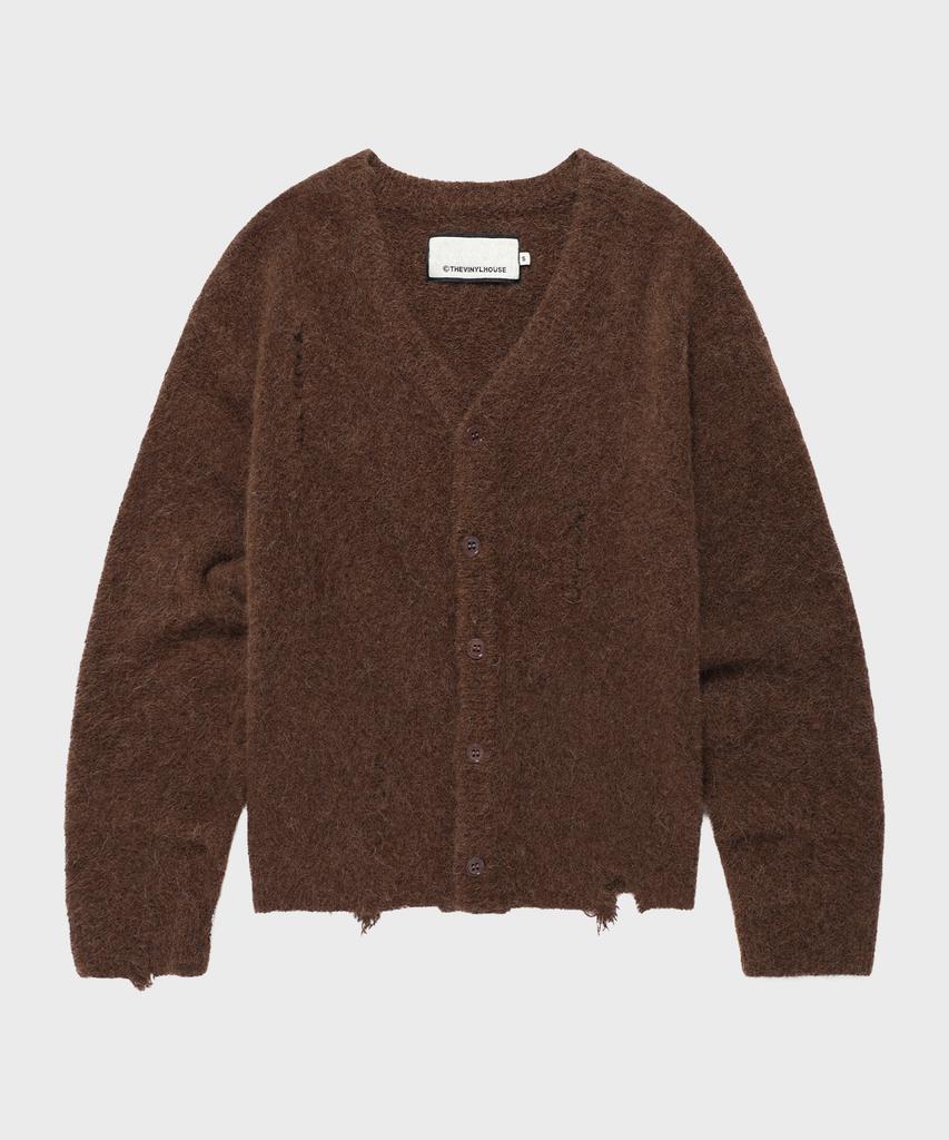 Thevinylhouse Grunge Cardigan Brown