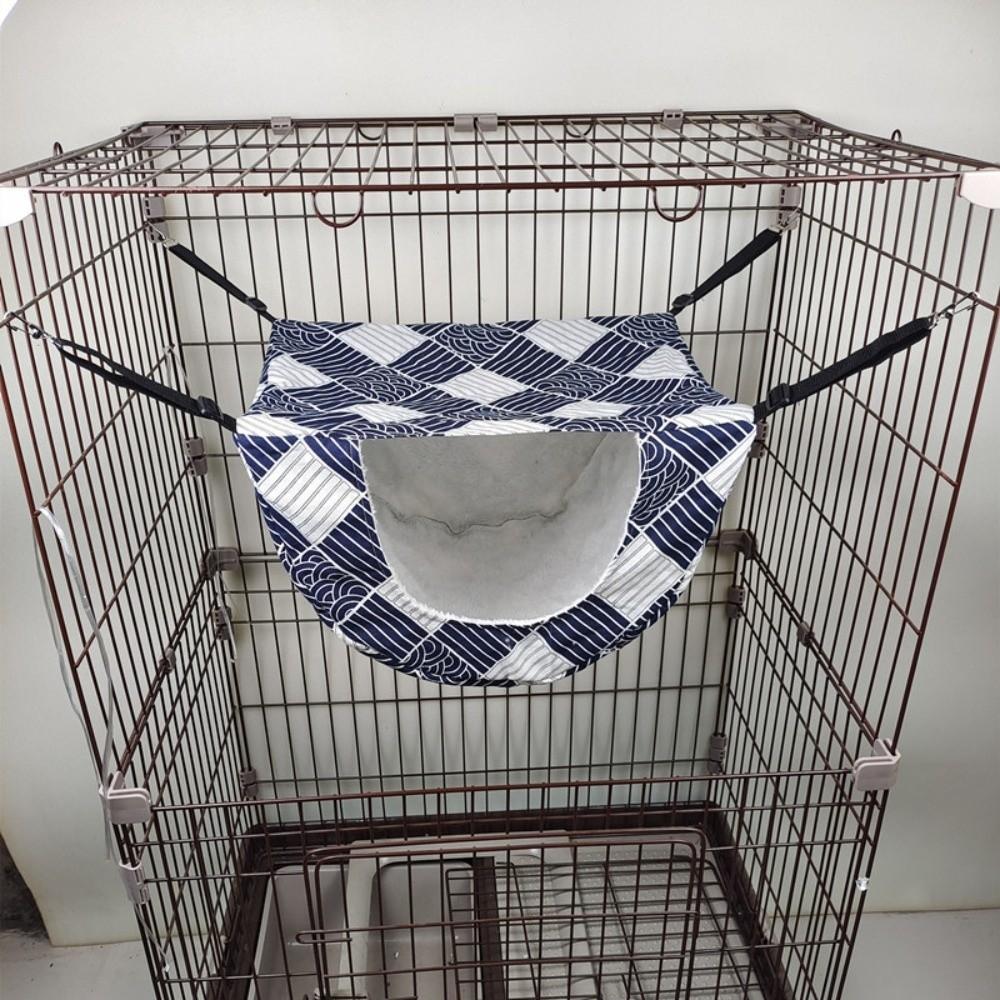 Adjustable Lanyard Kitten Swing Bed Sleeping House Cat Hanging Bed Cat Cage Hammock  Small Animal
