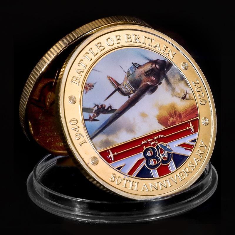 Battle of Britain commemorative coin, military coin, challenge coin, commemorative medal, enthusiast's collection