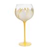 Floral Goblet Stemware Ornament Decoration Gifts Photo Props Hand Painted 440ml Drinks Glass for