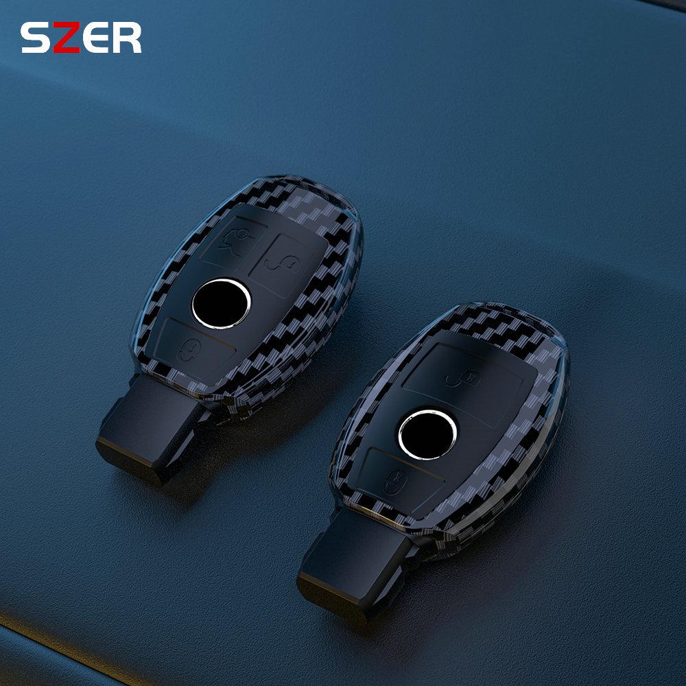 2 3 Button Abs Car Key Case Cover Shell Fob For Mercedes Benz A B C E Class Gls Gla Glk Glc Cls Cla Amg W204 W205 W212 W463 W176