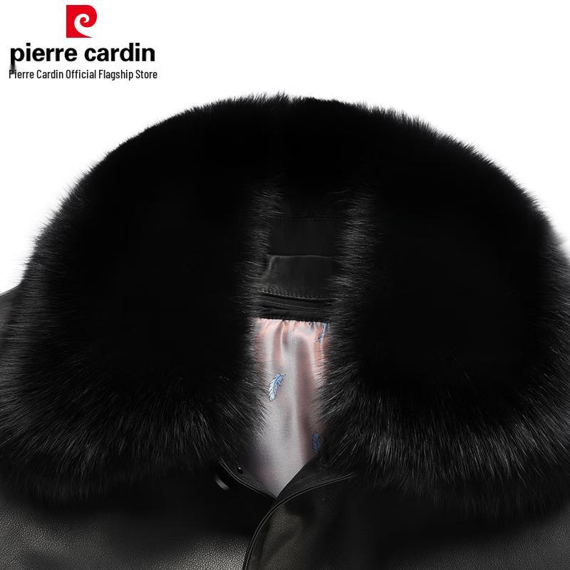 Pierre Cardin Men's Mid-Length Genuine Leather Jacket