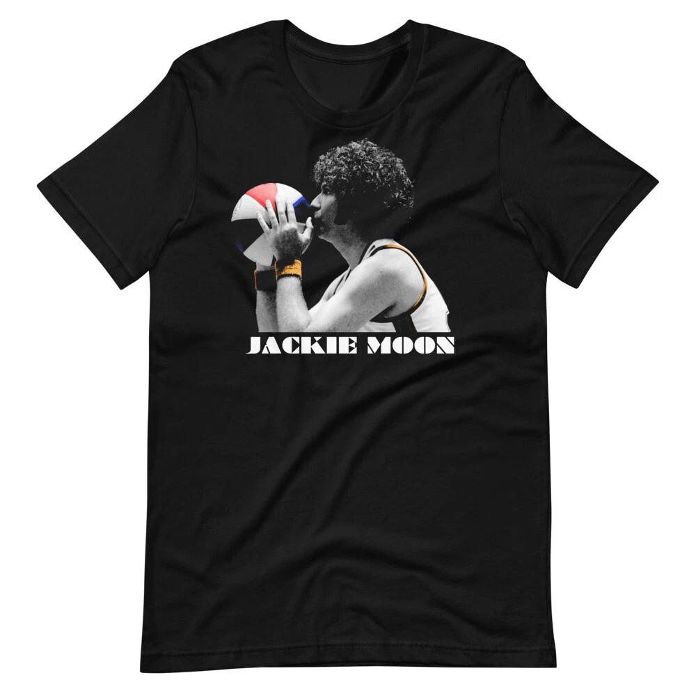 JACKIE MOON Полупрофессиональный Баскетбольный Футболка с Уиллом Ферреллом Короткий Рукав Унисекс 100% Хлопок Футболка Мужские Футболки Топ 3XL