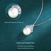 Elegant Crown Freshwater Pearl Necklace in S925 Sterling Silver