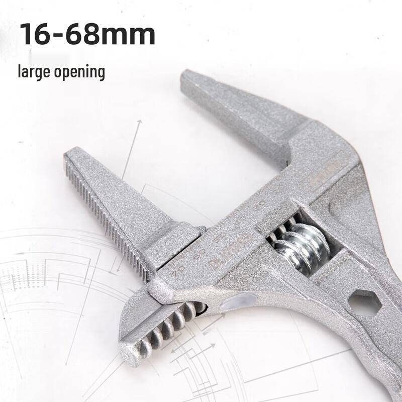 Deli Adjustable Plumbing Wrench CN Plug (adapter Included)