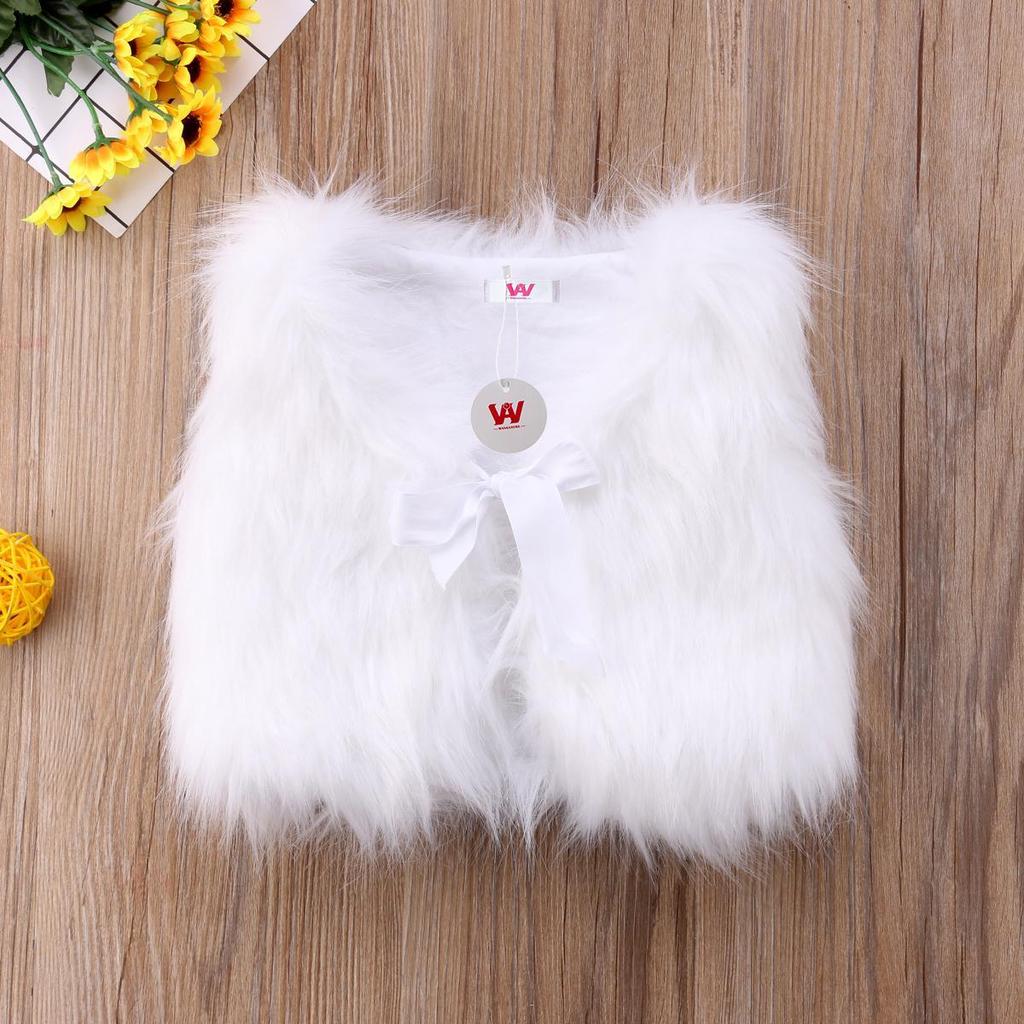 white feather vest