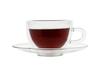COFFEE TEA CUPS 2 PIECES WITH STANDS THERMAL GLASSES 250ml
