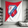 FC Utrecht Wall Hanging Printed Fabric Blanket Decorative Tapestries for Bedroom Living Room Home Decor