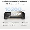 Smartphone Robuste 5G DOOGEE BLADE 20 Turbo 32Go+256Go 6.6" 10300mAh Telephone Portable Incassable 50MP AI Dual SIM/NFC Noir