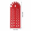 Red Thread Checker Gauge Aluminum Alloy Nut and Bolt Thread Checker Durable Screw Thread Gauge  DIY