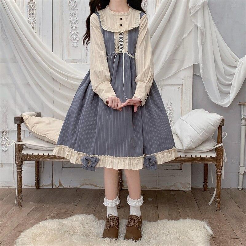 Vestido Lolita Sweet Maid Kawaii para Adolescentes Japón Otoño