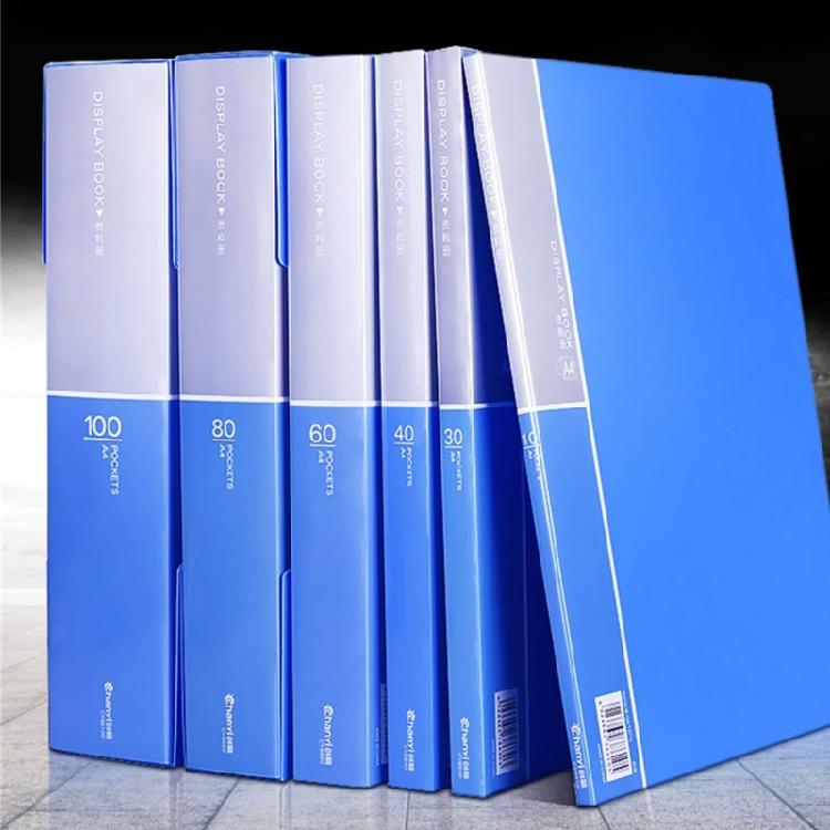 A 4 Clear Test Papers Organizers 80 Pages File Folder Large Capacity Storage Folder Document Bag