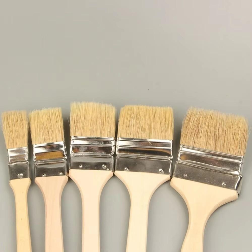 Long Handle Marine Paint Brush Solid Wood Handle Clean Brush New Wall Painting Brush Cleaning Tool
