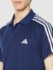 Adidas Train Essentials Pique Training Polo Shirt BXH46 Dark XL 3-Stripes Men's Blue/White (IB8108)