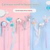 Cat Wand Toys 3/4Pcs Interactive Kitten Feather Wand Toys for Bored Indoor Cats, Cat Teaser Toys Wand with Bell Crinkly Paper