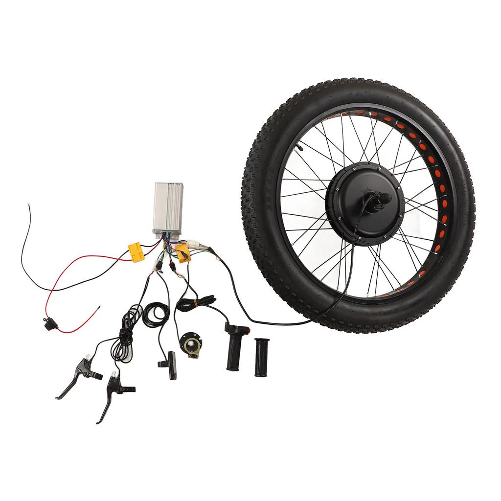 1500W 48V Rear Wheel Hub Motor S866 Display Conversion Kit for 26 Inch 4.0 Thick Tire Snow Bike