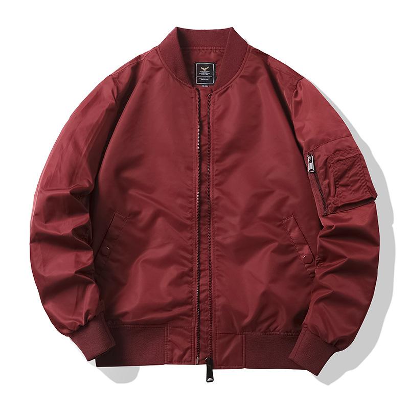 Capispalla Autunno Inverno Giacca Bomber Giacca da Aviatore da Uomo