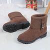 Women's Lightweight Comfortable Thick Sole Cold Warm Padded Snow Boots Non-slip Wear Casual Outdoor Sports Cotton Boots