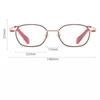 Luxury Designer Metal Frame Reading Glasses Women Men Anti Blue Light Presbyopia Glasses Ultra-light Elegant Far Sight Eyewear