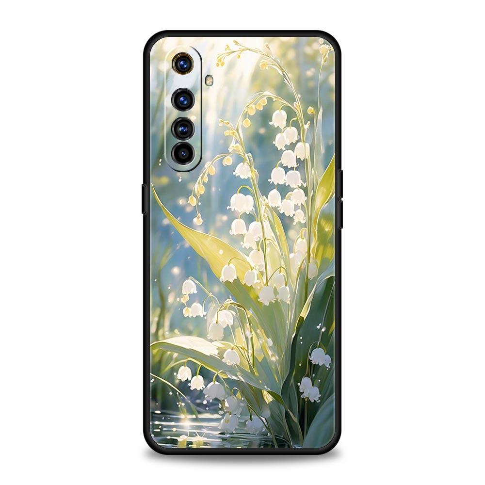 

Lily Of The Valley Clear Floral Soft TPU For Realme 13 12 11 10 9 Pro Plus GT3 GT2 C21 C25 C35 C53 C55 C67 Pro Phone Case Cover Realme C35