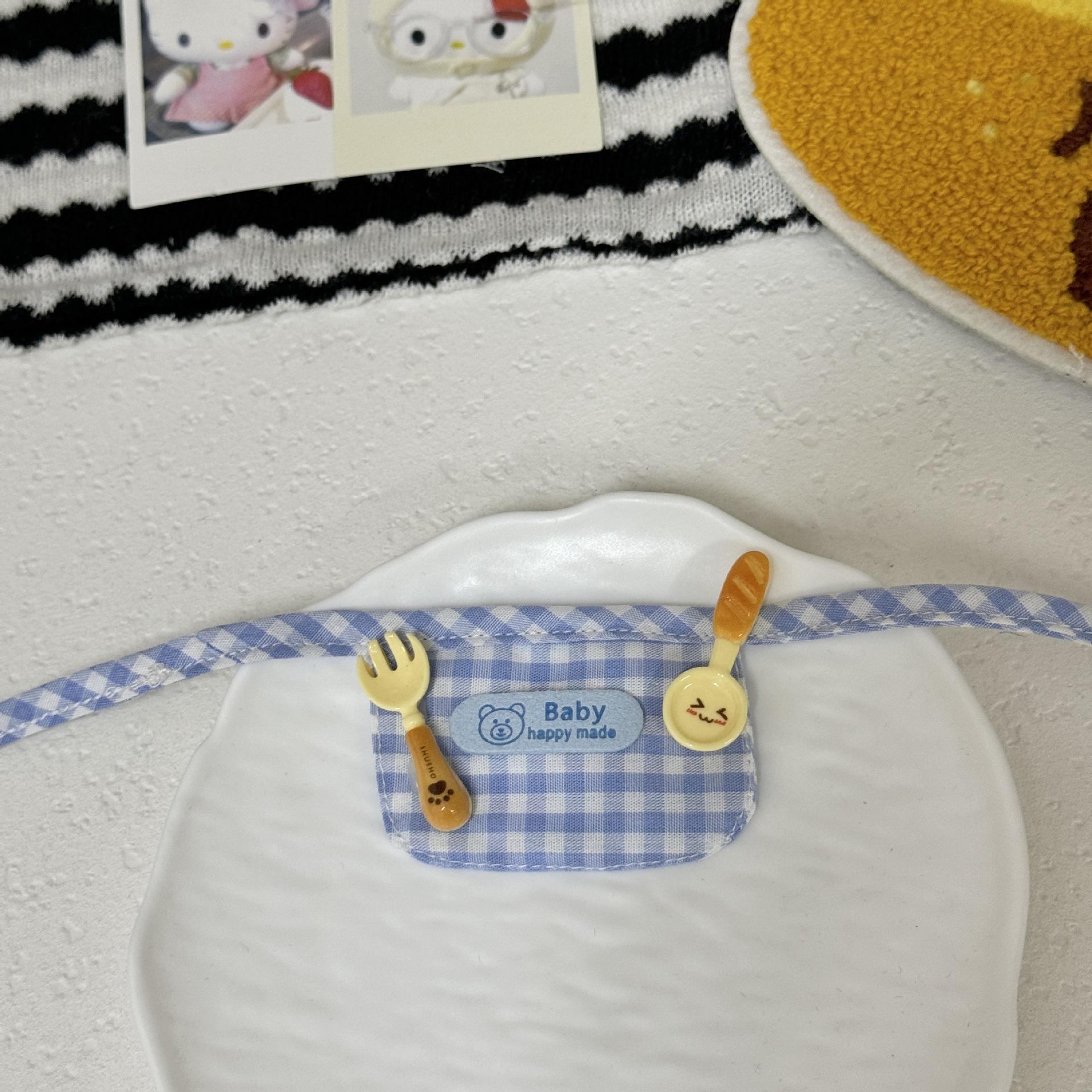Набор фартука шеф-повара Rilakkuma Bear (10 см) - Хлопковая одежда для кук и аксессуары для переодевания