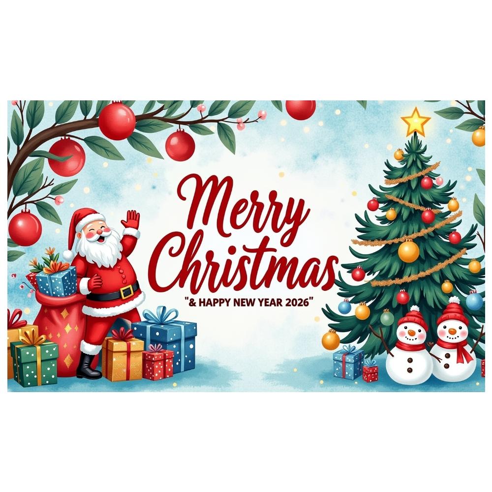 Christmas Display Christmas Tree Decor New Year Background Festive Banner Festive Holiday Banner For Christmas Party Holiday