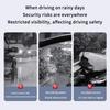 2Pcs Car Rearview Mirror Universal Rain Eyebrow Carbon Fiber Pattern Car Rain Shield Reversing Mirror Rain Cover Car Accessorie