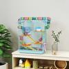 5-Tier Hamster Cage with Colorful Tubes, Wheel, House and Accessories, 47x30x59 cm, Blue