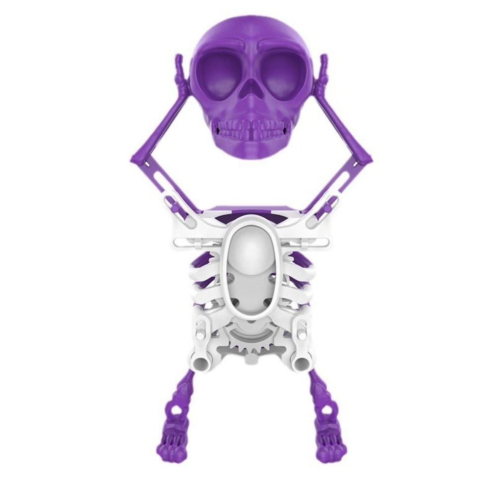Dancing Skull Wind-up Dancing Skeleton Toy Plastic Spring Clockwork Toy  Kids Toddlers