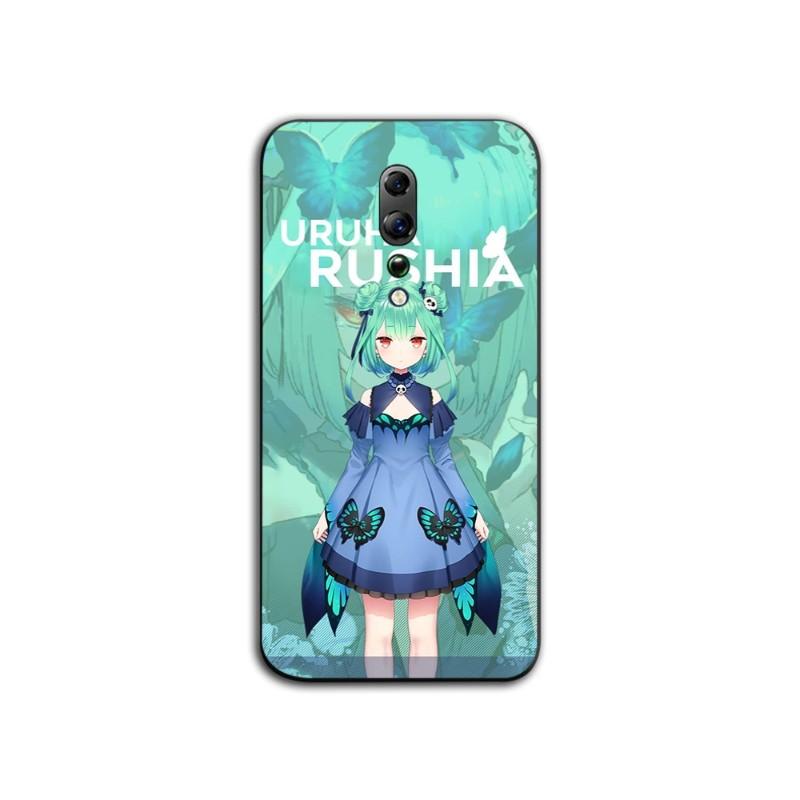 Uruha Rushia Hololive Phone Case For OPPO Find X5 X3 X2 A93 Reno 8 7 Pro A74 A72 A53 Soft Black Phone Cover