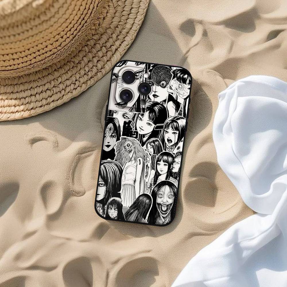 Anime Junji Ito Terror Horror Phone Case For IPhone 17 16 15 14 13 12 11 PRO MAX PLUS Mini TPU Soft To Skin-friendly Case