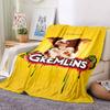 1Pc Gremlins Movie Poster Flannel Blanket, Soft And Comfortable, Casual Warm, Camping Travel, Christmas, Halloween Xmas Gift L1507