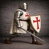 Templar Knight Full Armor Set with Shield Medieval Crusader Steel Costume