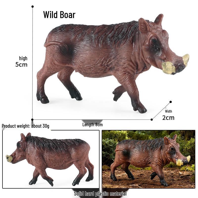 Farm Animal Simulation Toy Set: Chicken, Duck, Goose, Boar, Horse, Cow - Educational Gift for Children, Cognitive Ornament