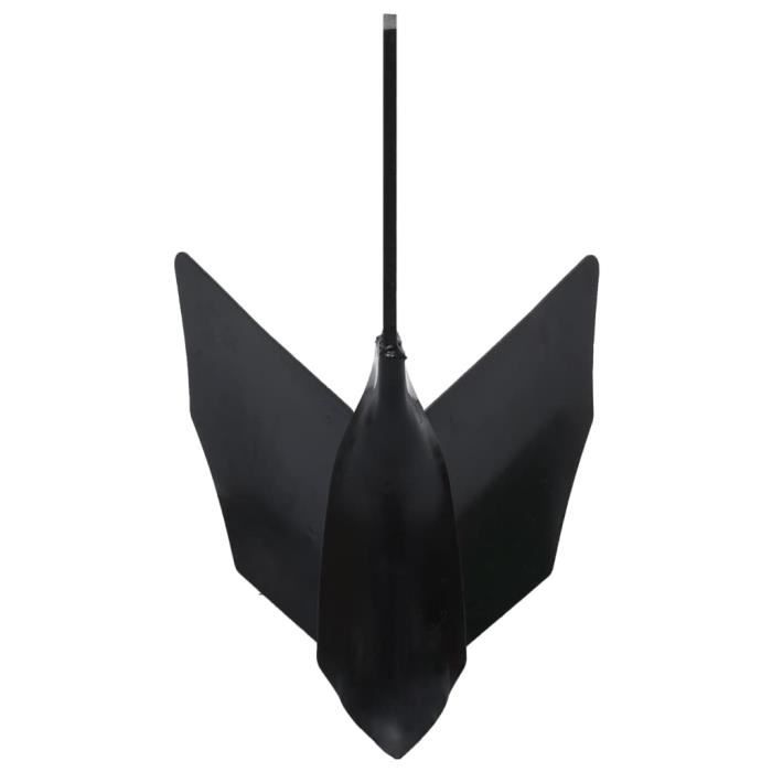 VidaXL Plow Accessory with Drawbar Black Metal