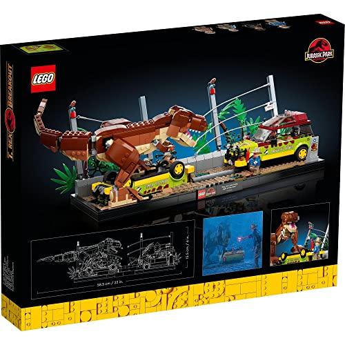LEGO Jurassic World T-Rex Rampage Prezent Urodzinowy 76956 Klocki Zabawka Prezent Dinozaur dla Chłopców, Dziewczynek i Dorosłych