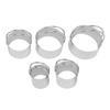 5pcs Food-Grade Cookie Cutter Set With Handle Stars Shaped Cookie Cutters  Christmas
