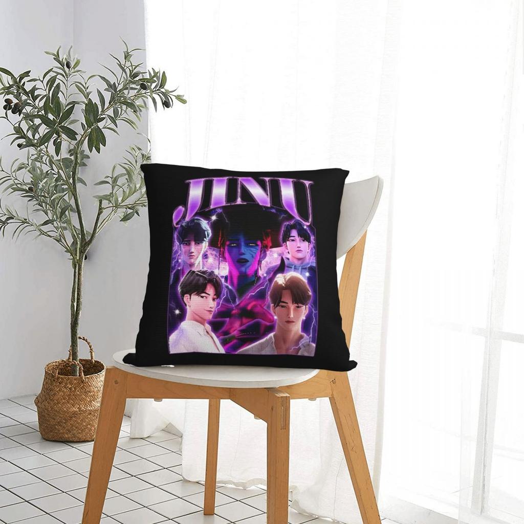 Jinu Kpop Dämonenjäger Vintage 90er Jahre Stil Wurfkissenbezug Polyester Wurfkissen Neuartiger Kissenbezug