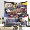 Cute Original K-On Anime Tapestry Girlish Room Decor Hanging Cloth Bedroom Wall Atmosphere Decoration Accessories Backdrop