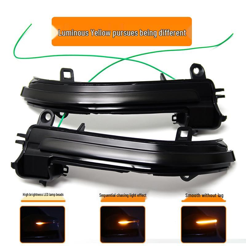 Applicable BMW Series Mirrors: 1, 2, 3, 4, F30, 5, X1 - Blue LED Turn Signal Flowing Light Accessories